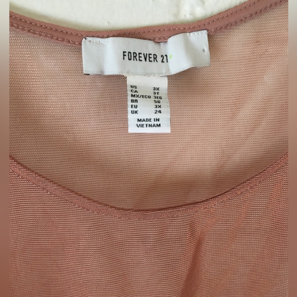 Elegant Sheer metallic copper overlay Dress - Picture 3 of 9